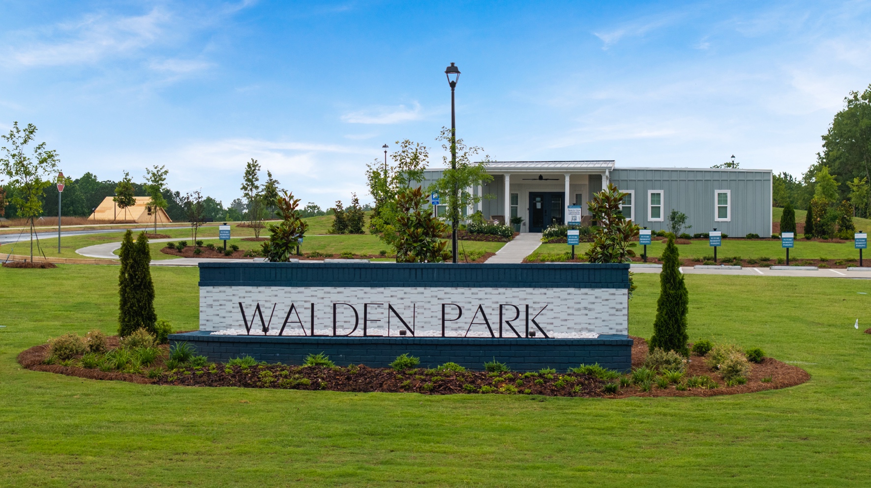 Entrance monument for Walden Park in Jonesboro, GA.