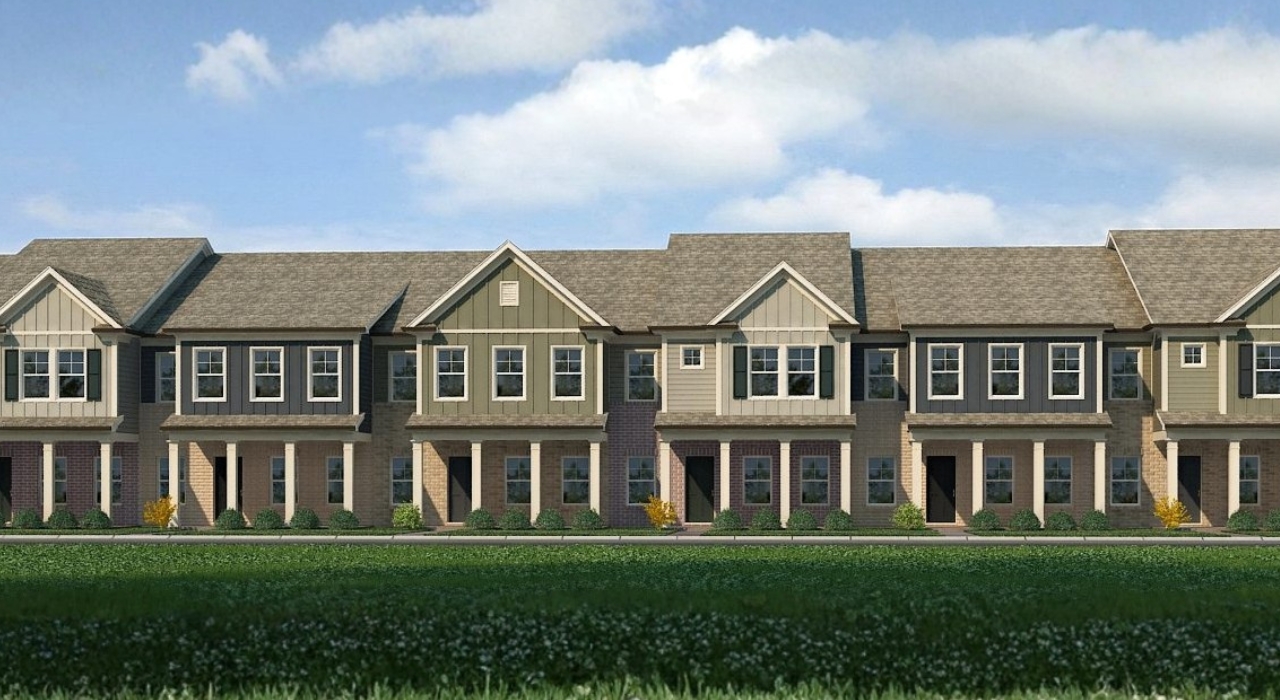 Rendering of Lake Carlton by Rockhaven Homes, a community of new townhomes in Loganville, GA.